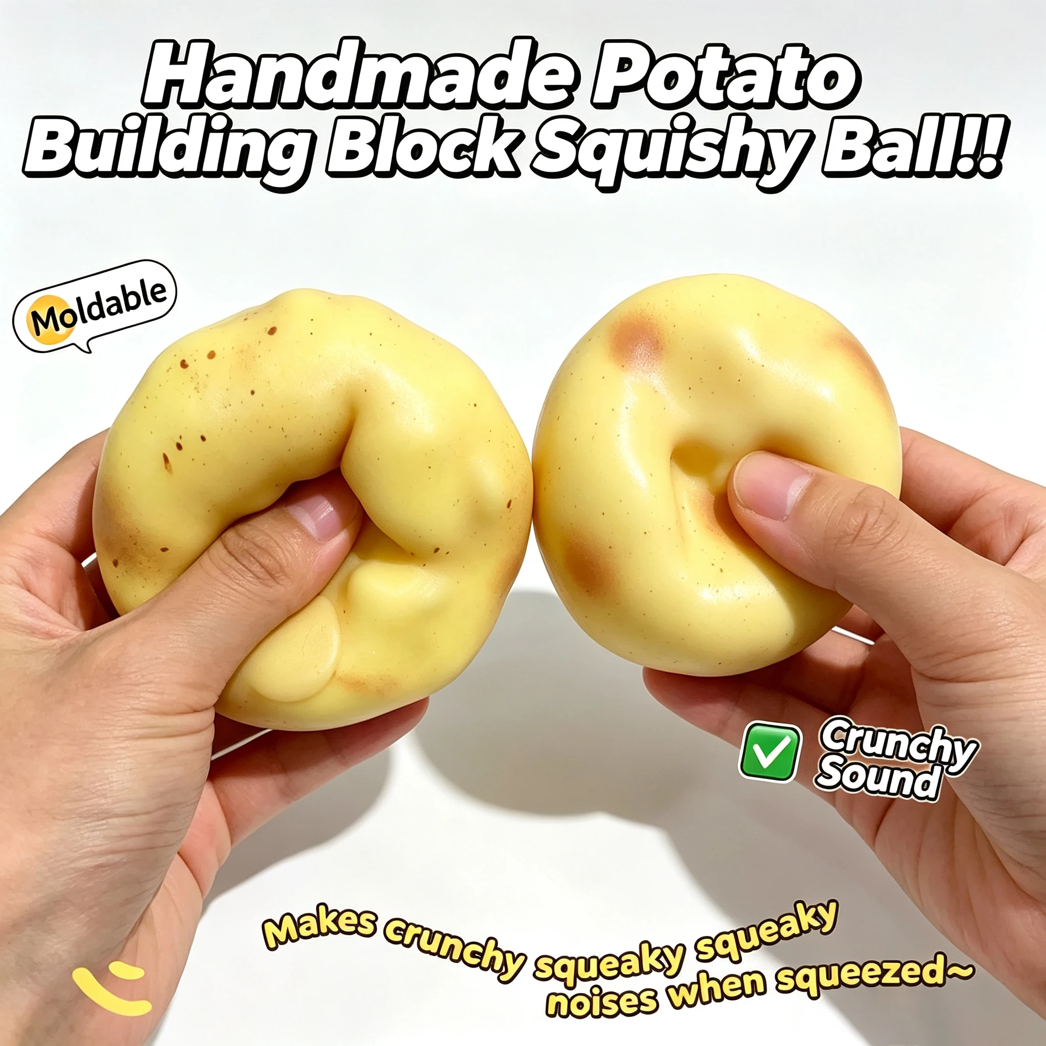 Laptops - Knapperige Aardappel Squishy Stressbal ASMR Fidget