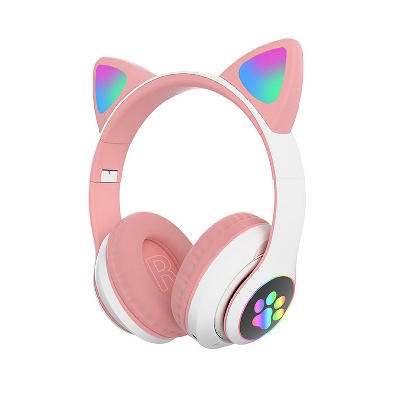 Cat Ear Bluetooth Headset Led - Schattige kattenoren hoofdtelefoon Bluetooth draadloze gaming