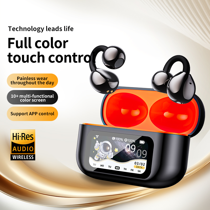 Headphones - AI-vertaalhoofdtelefoon, echte draadloze oordopjes, LED-energiedisplay, oortelefoons