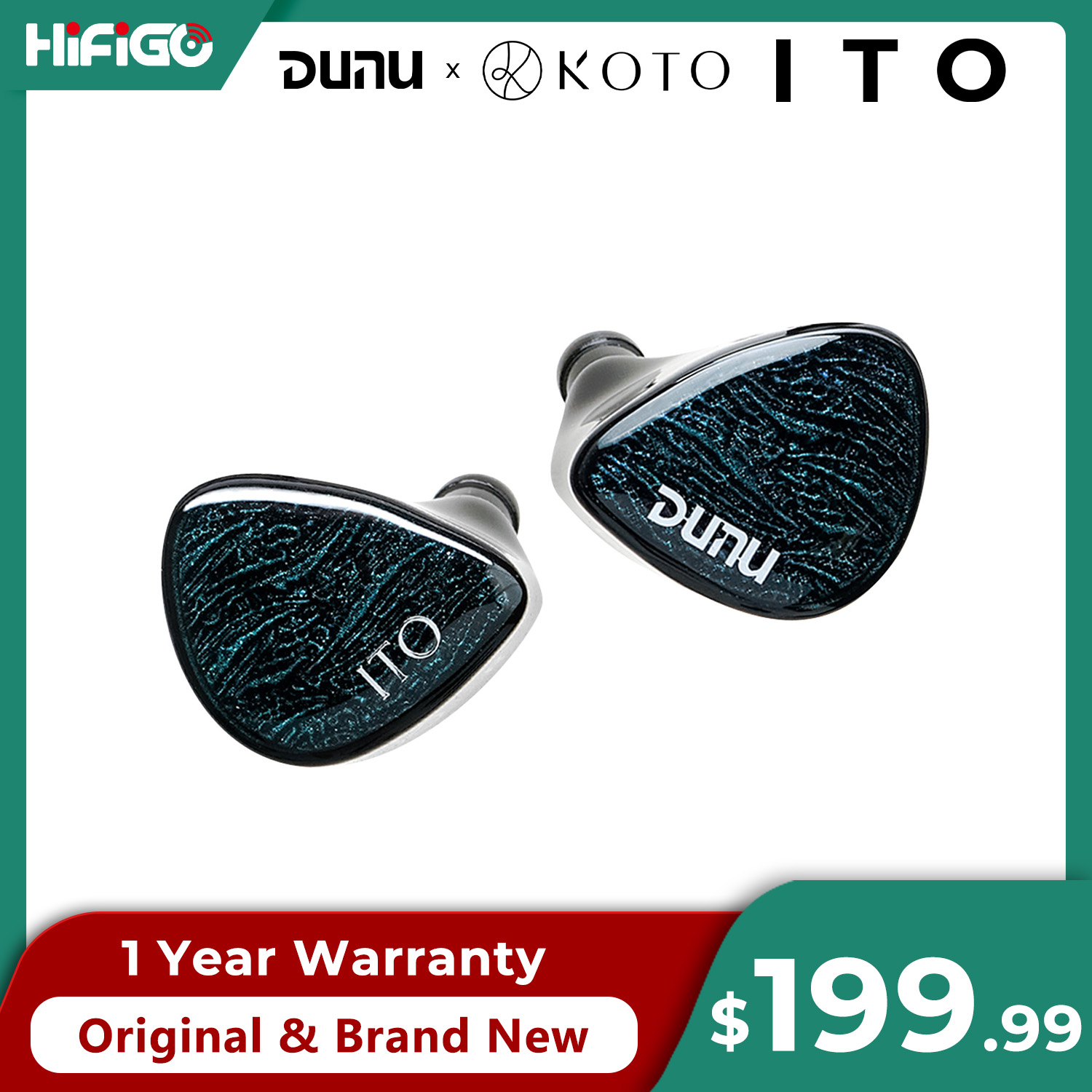 Planar Magnetic Iem Earphones - DUNU X KOTO ITO In-ear oordopjes
