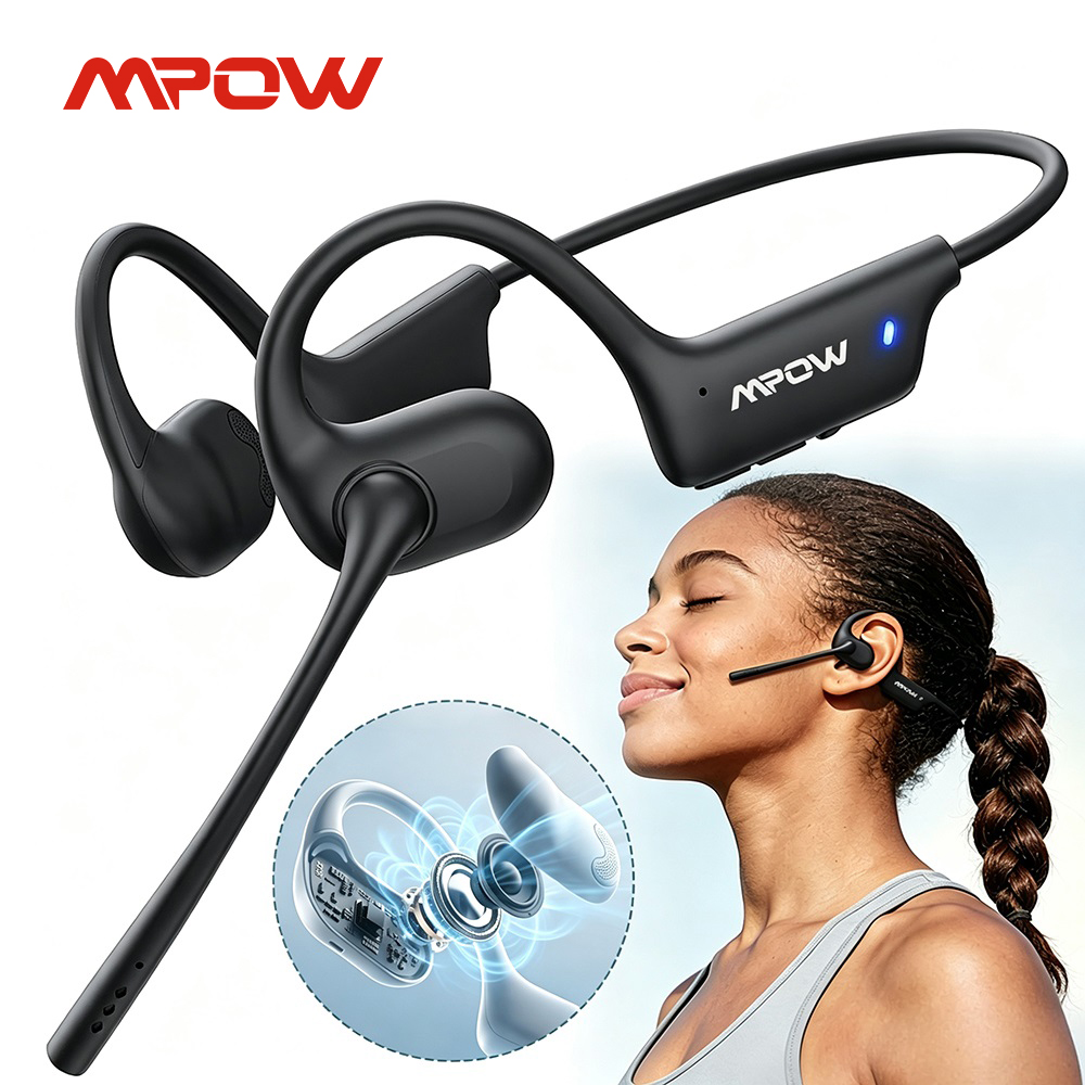 Open Ear Air Conduction Headphones - Mpow O1 Open Ear Sport-hoofdtelefoon Draadloze