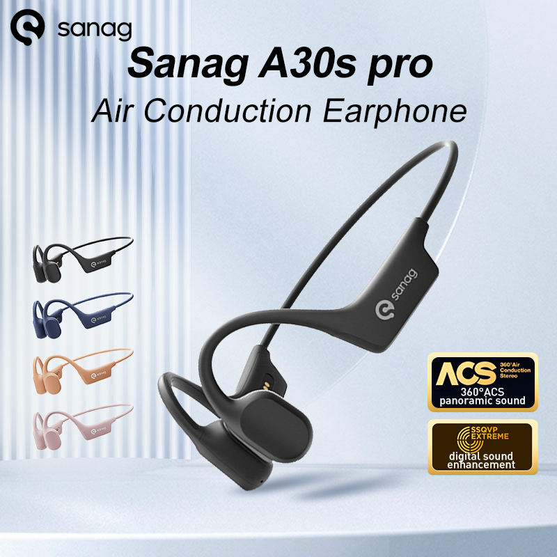 Open Ear Air Conduction Headphones - Sanag A30S Pro Luchtgeleiding Draadloze Bluetooth
