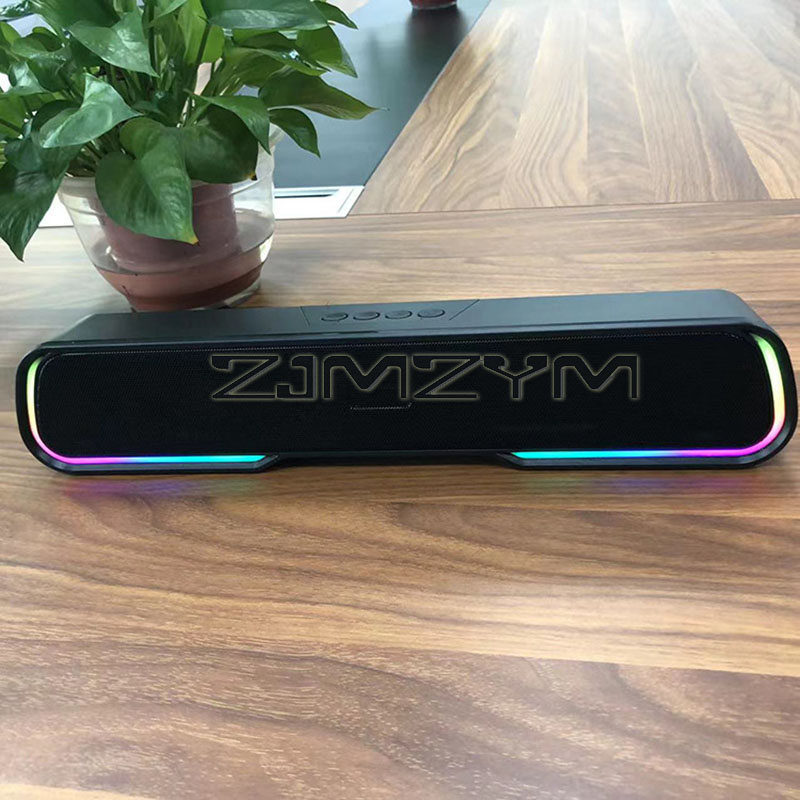 Rgb Computer Soundbar For Pc - RGB-verlichting Bluetooth-luidspreker Theater Soundbar Computerluidsprekers Ondersteuning