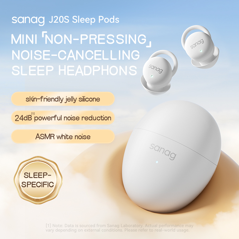 Sleep Mask Headphones Bluetooth - Sanag J20 Draadloze Oordopjes Slaappods Bluetooth