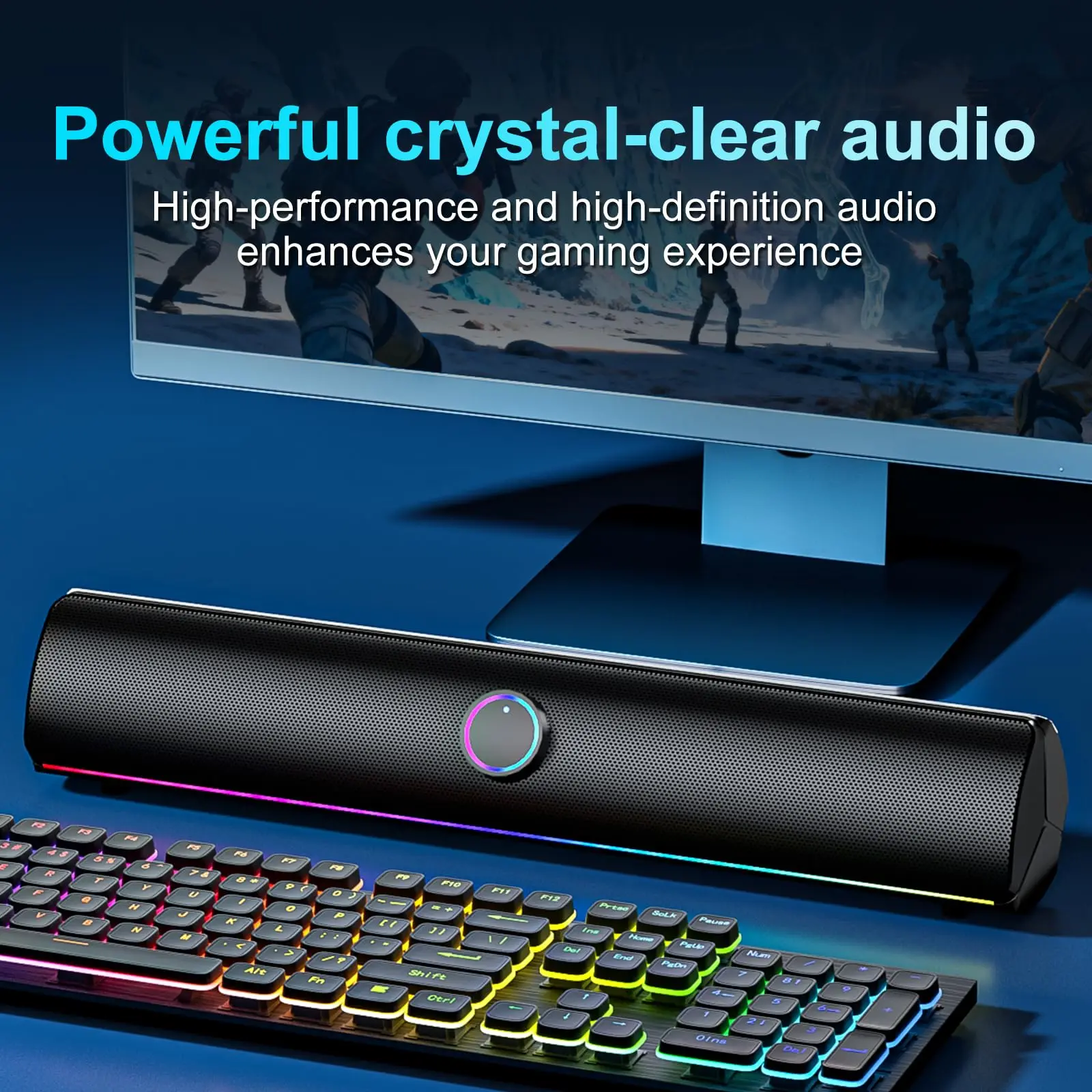 Gaming Soundbar, USB One-Cable - Rgb Computer Soundbar For Pc recensie en prijs