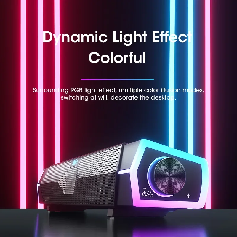 4d Stereo Soundbar Pc Speaker  - Rgb Computer Soundbar For Pc recensie en prijs