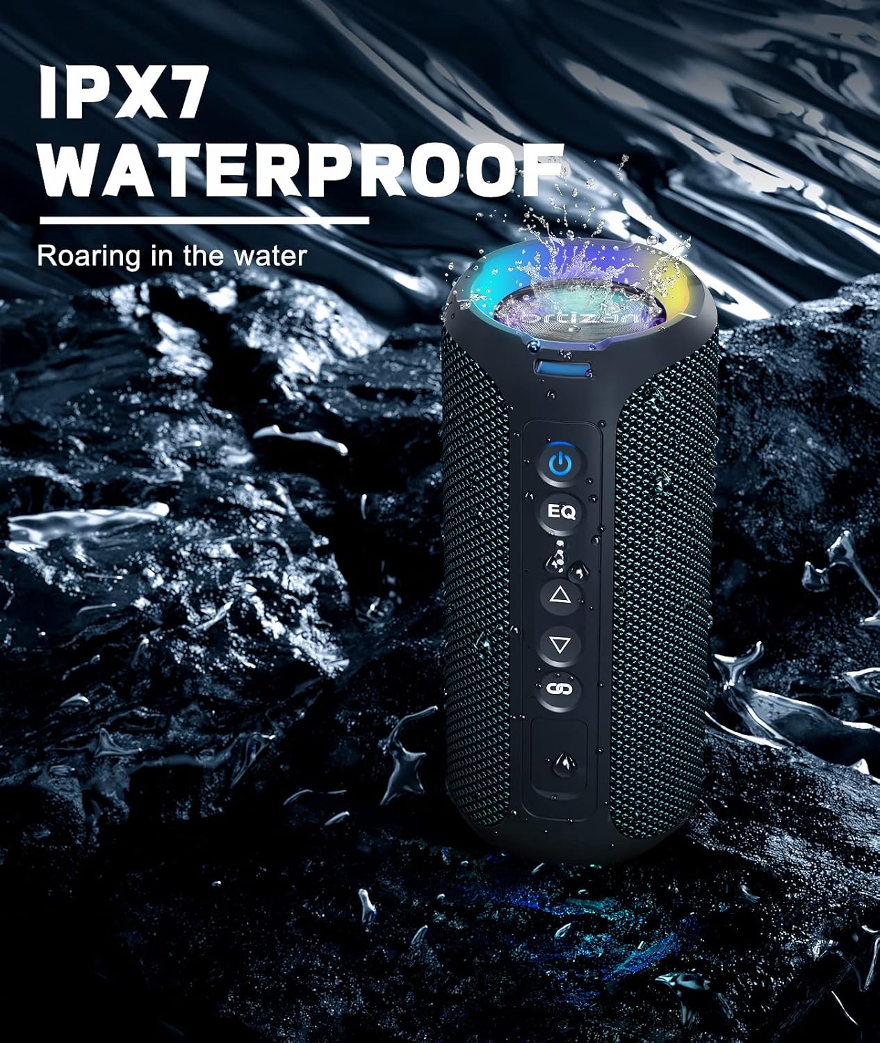 Ortizan Bluetooth-luidsprekers - Portable Bluetooth Speaker Waterproof Ipx7 recensie en prijs