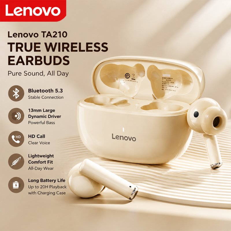 Lenovo TA210 Bluetooth Draadlo - Anc Wireless Over Ear Headphones recensie en prijs