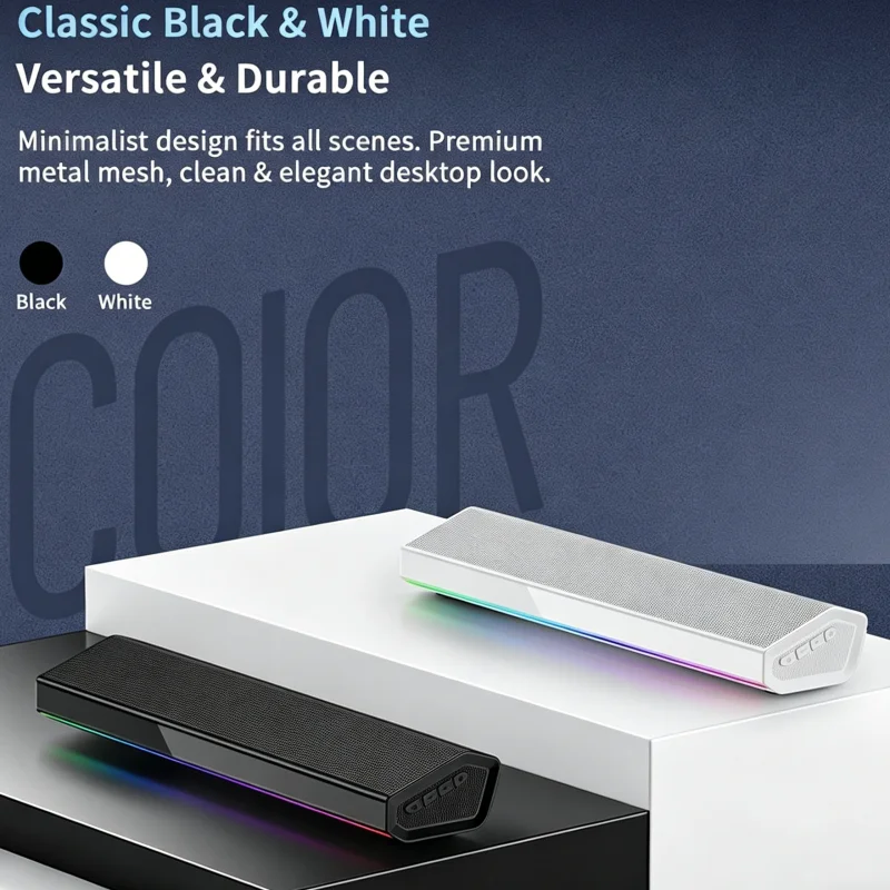 Bluetooth 5.4 Speaker RGB Lich - Rgb Computer Soundbar For Pc recensie en prijs