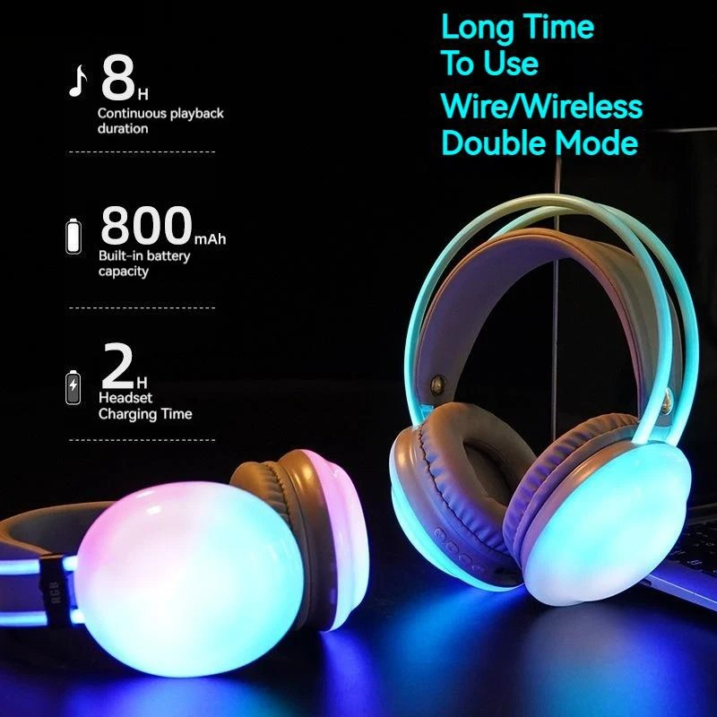 Gamer Draadloze Bluetooth-hoof - Gaming Headset With Mic Rgb recensie en prijs