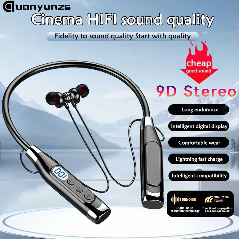 Echte stereo draadloze hoofdte - Magnetic Neckband Sports Earphones recensie en prijs