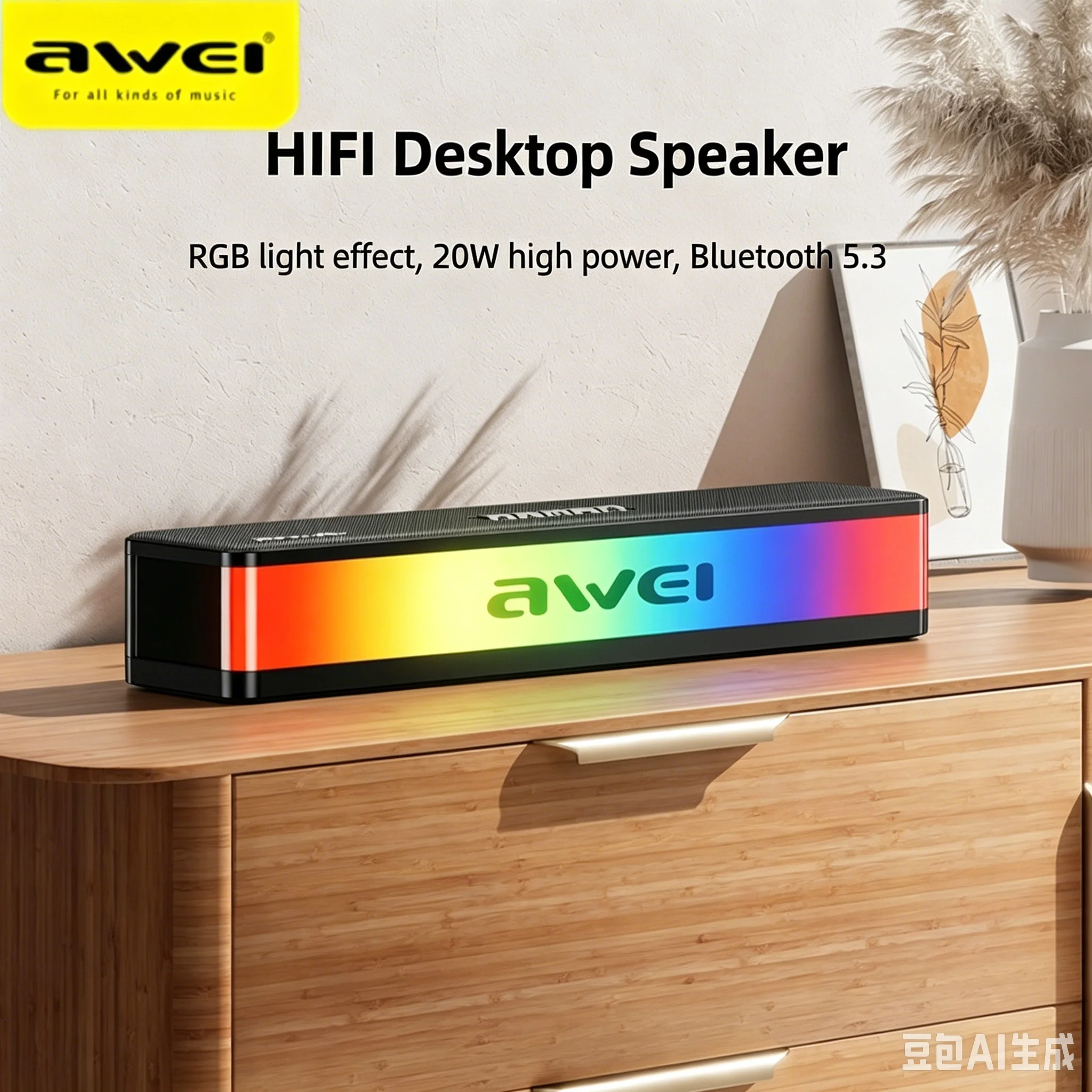 RGB Bluetooth-luidsprekers Sou - Rgb Computer Soundbar For Pc recensie en prijs