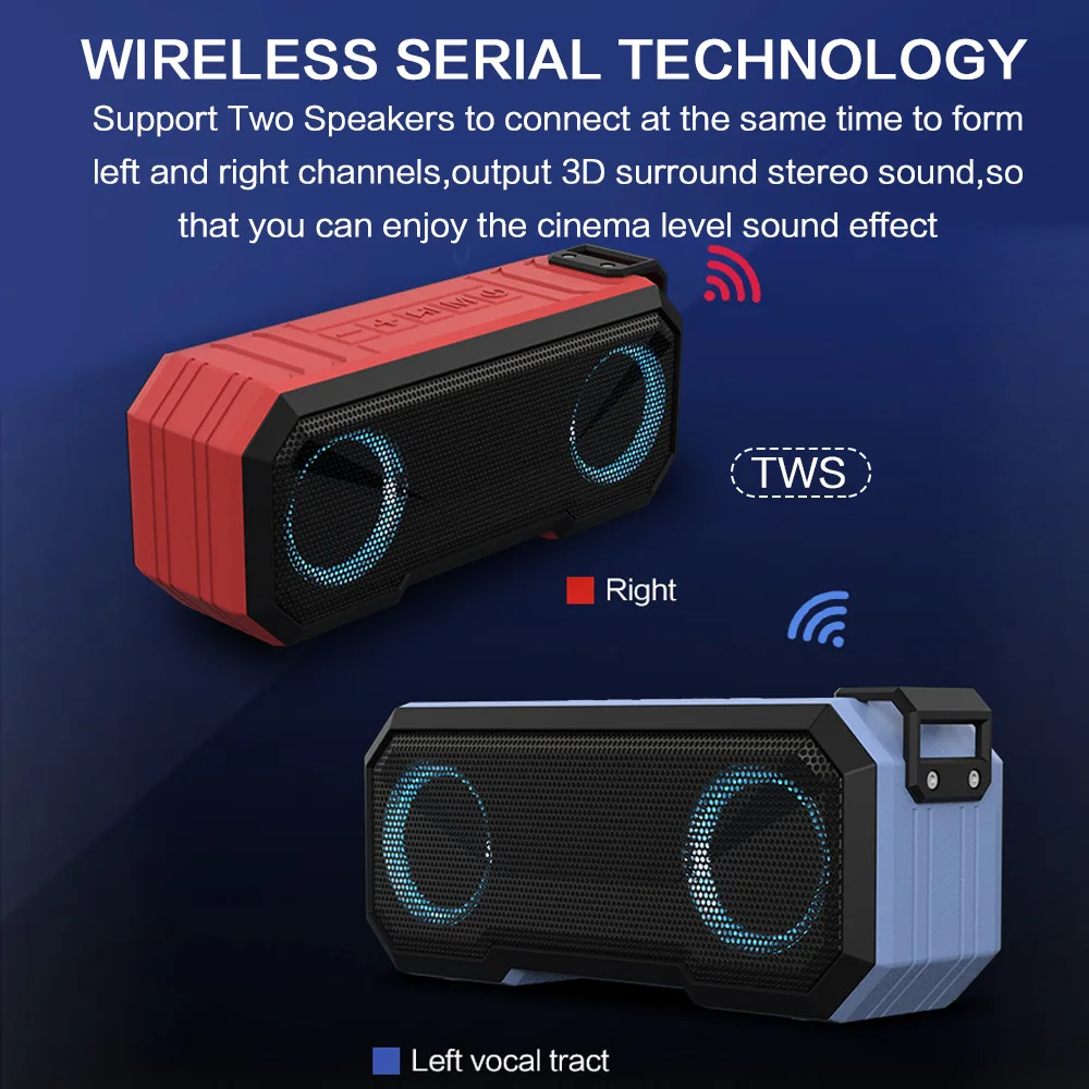 Draagbare Bluetooth-luidspreke - Portable Bluetooth Speaker Waterproof Ipx7 recensie en prijs