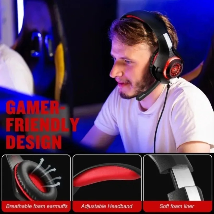 LED-gaminghoofdtelefoon met mi - Gaming Headset With Mic Rgb recensie en prijs