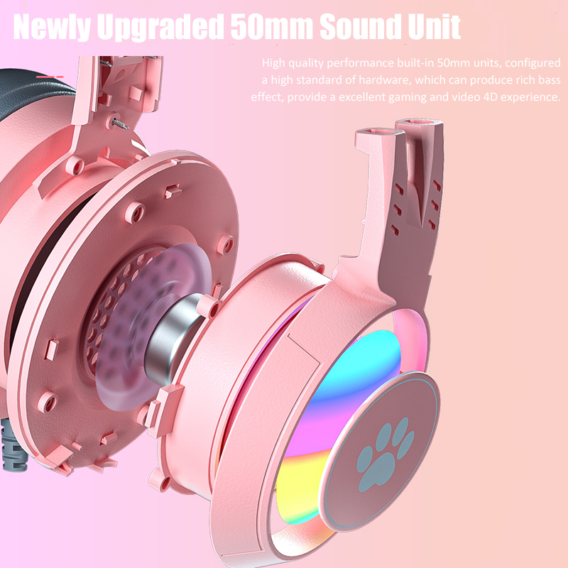 Schattige Cat Ear Gaming Kopte - Gaming Headset With Mic Rgb recensie en prijs