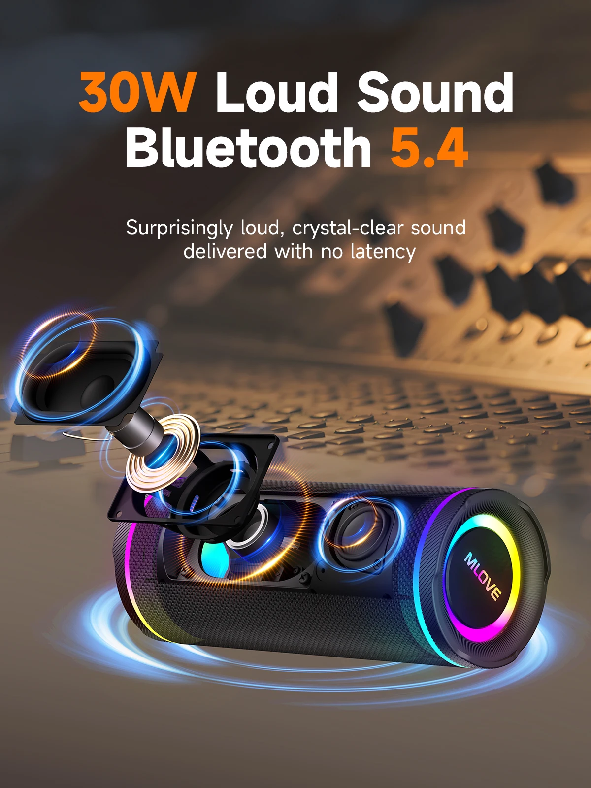 MLOVE draagbare Bluetooth-luid - Portable Bluetooth Speaker Waterproof Ipx7 recensie en prijs