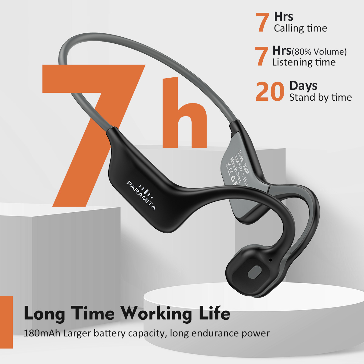 2024 Klassieke DG08 Beengeleid - Bone Conduction Running Headphones recensie en prijs