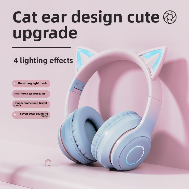 Nieuwe best verkochte op het h - Cat Ear Bluetooth Headset Led recensie en prijs