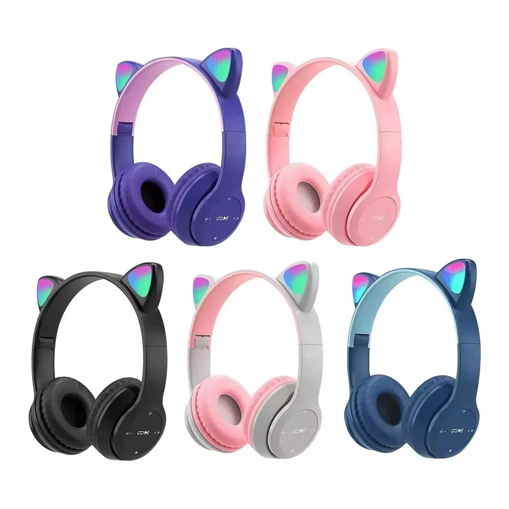 Kinderen P47M Draadloze Game H - Cat Ear Bluetooth Headset Led recensie en prijs